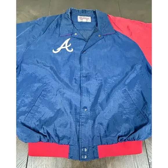 USA製 90s MLB ATLANTA BRAVES STARTERスタジャン Vintage 90s MLB Atlanta Braves Starter Pullover Full Zip